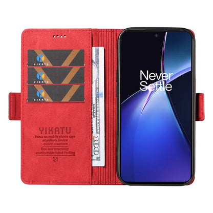 YIKATU YK-005 For OnePlus Nord CE4 Lite 5G / Oppo K12x 5G (China) Case PU Leather Phone Cover Stand Card Slots