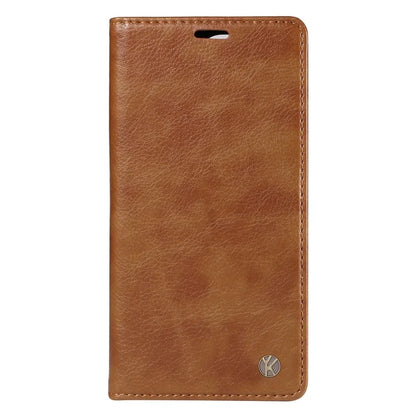 YIKATU YK-006 For Samsung Galaxy M35 5G Case Litchi Grain Leather Wallet Phone Cover