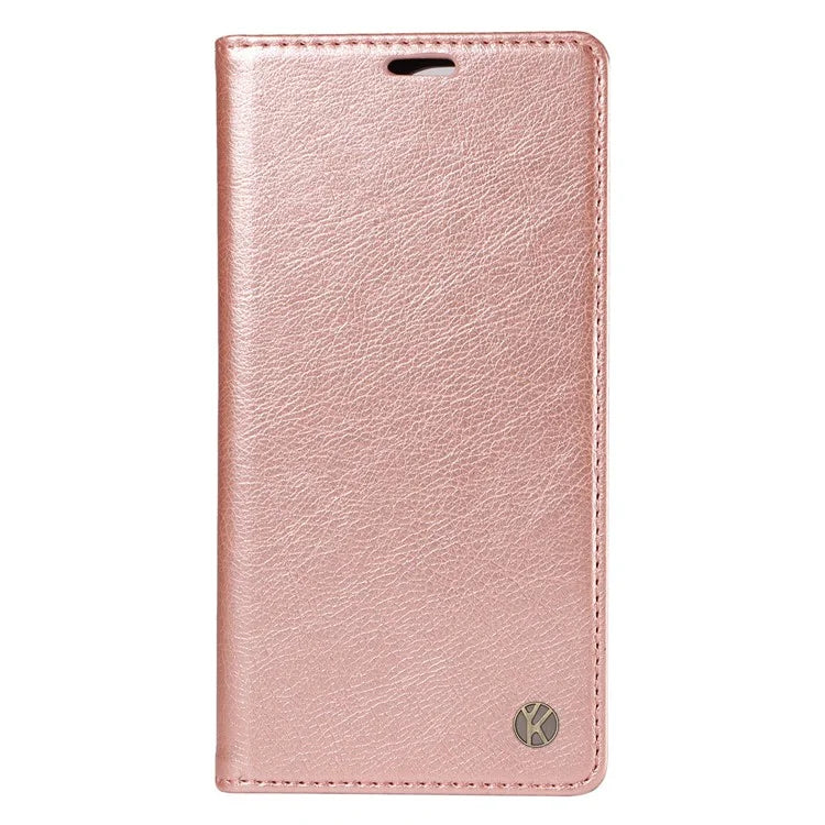 YIKATU YK-006 For Samsung Galaxy M35 5G Case Litchi Grain Leather Wallet Phone Cover