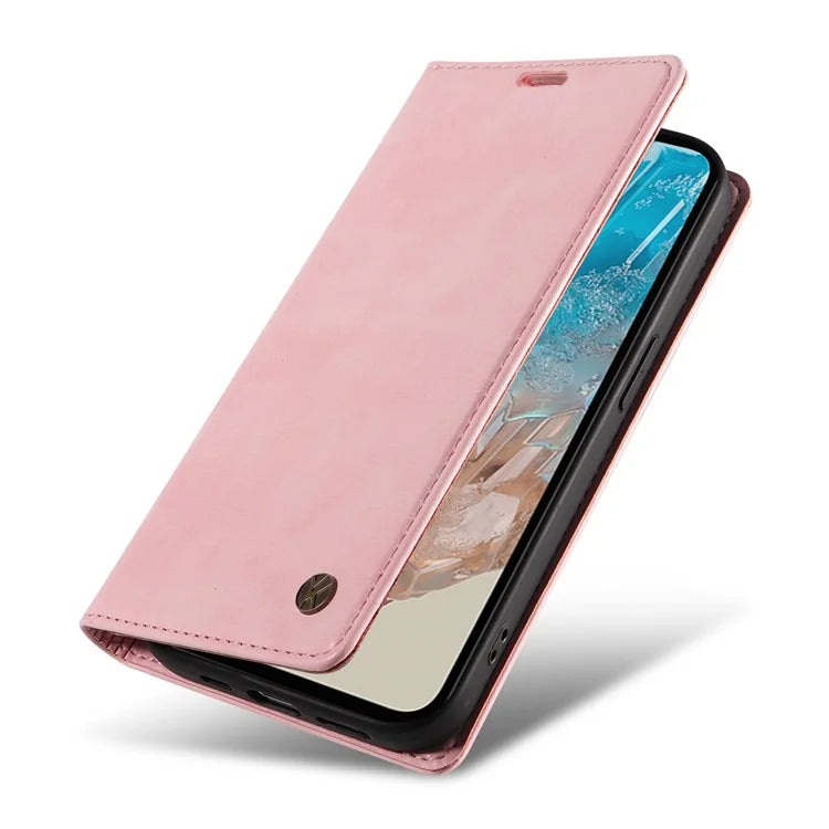 YIKATU YK-006 For Samsung Galaxy M35 5G Case Litchi Grain Leather Wallet Phone Cover
