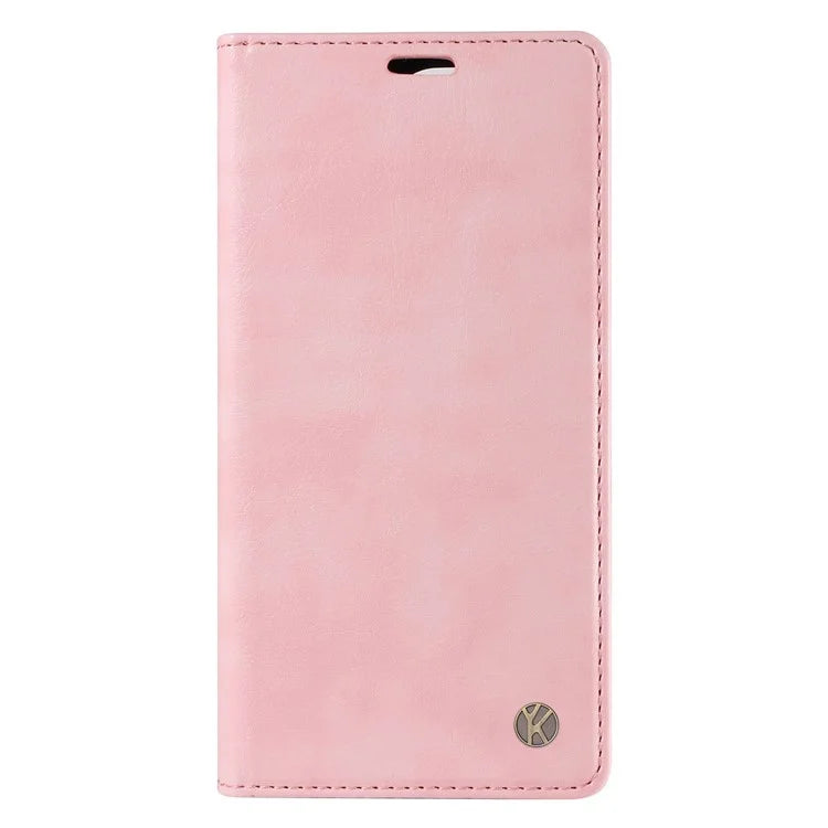 YIKATU YK-006 For Samsung Galaxy M35 5G Case Litchi Grain Leather Wallet Phone Cover
