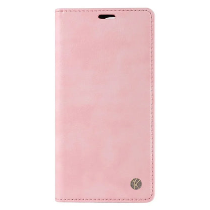 YIKATU YK-006 For Samsung Galaxy M35 5G Case Litchi Grain Leather Wallet Phone Cover