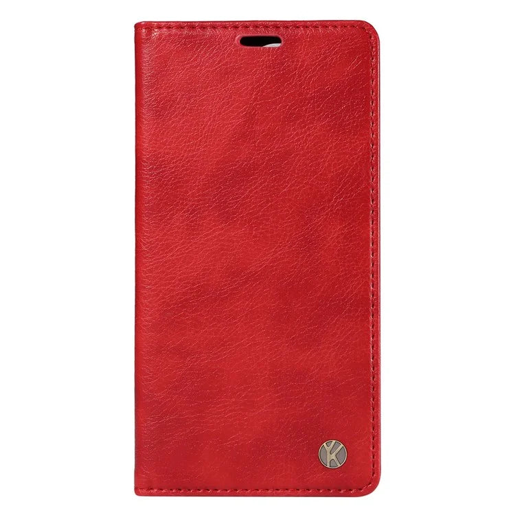 YIKATU YK-006 For Samsung Galaxy M35 5G Case Litchi Grain Leather Wallet Phone Cover
