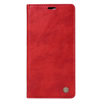 YIKATU YK-006 For Samsung Galaxy M35 5G Case Litchi Grain Leather Wallet Phone Cover