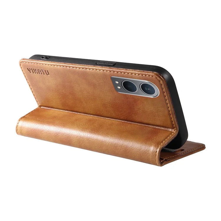 YIKATU YK-006 For OnePlus Nord CE4 Lite 5G / Oppo K12x 5G (China) Case Folio Magnetic Closure Leather Phone Cover