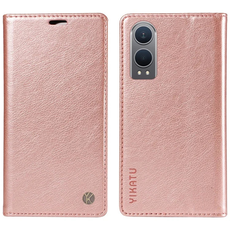YIKATU YK-006 For OnePlus Nord CE4 Lite 5G / Oppo K12x 5G (China) Case Folio Magnetic Closure Leather Phone Cover