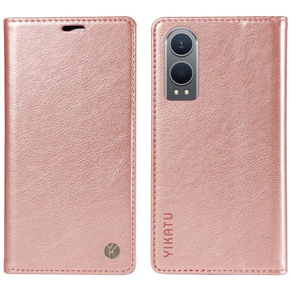 YIKATU YK-006 For OnePlus Nord CE4 Lite 5G / Oppo K12x 5G (China) Case Folio Magnetic Closure Leather Phone Cover