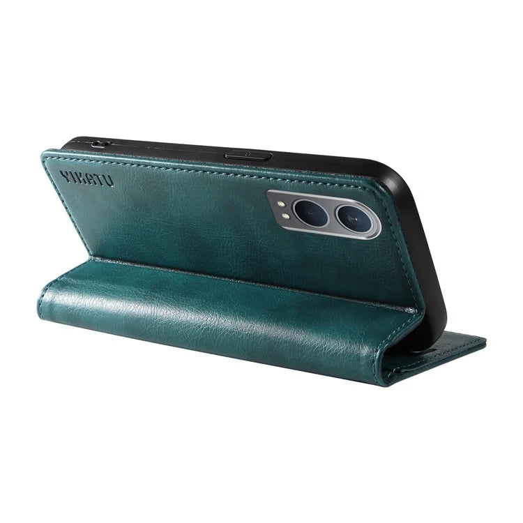 YIKATU YK-006 For OnePlus Nord CE4 Lite 5G / Oppo K12x 5G (China) Case Folio Magnetic Closure Leather Phone Cover