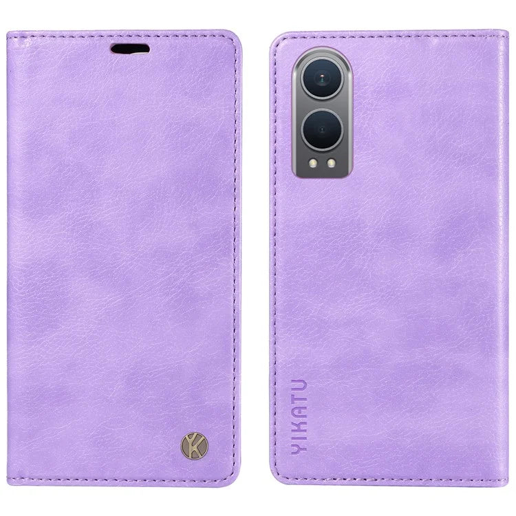 YIKATU YK-006 For OnePlus Nord CE4 Lite 5G / Oppo K12x 5G (China) Case Folio Magnetic Closure Leather Phone Cover