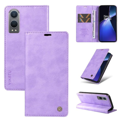 YIKATU YK-006 For OnePlus Nord CE4 Lite 5G / Oppo K12x 5G (China) Case Folio Magnetic Closure Leather Phone Cover
