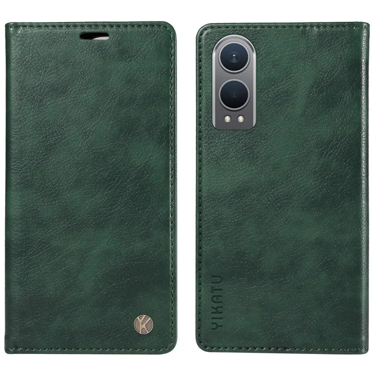 YIKATU YK-006 For OnePlus Nord CE4 Lite 5G / Oppo K12x 5G (China) Case Folio Magnetic Closure Leather Phone Cover