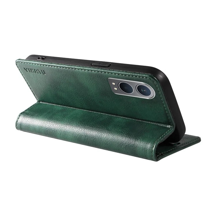 YIKATU YK-006 For OnePlus Nord CE4 Lite 5G / Oppo K12x 5G (China) Case Folio Magnetic Closure Leather Phone Cover