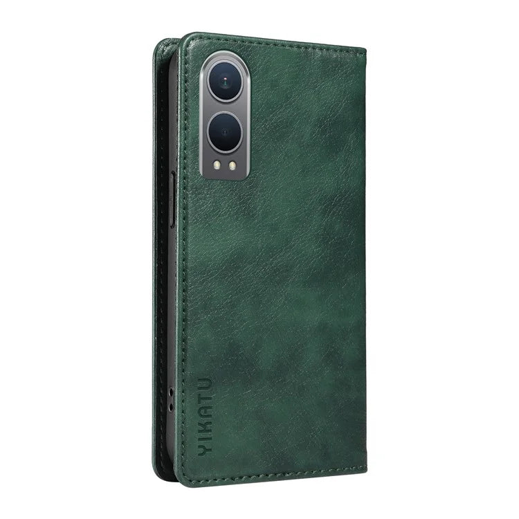 YIKATU YK-006 For OnePlus Nord CE4 Lite 5G / Oppo K12x 5G (China) Case Folio Magnetic Closure Leather Phone Cover