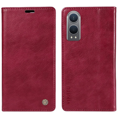 YIKATU YK-006 For OnePlus Nord CE4 Lite 5G / Oppo K12x 5G (China) Case Folio Magnetic Closure Leather Phone Cover