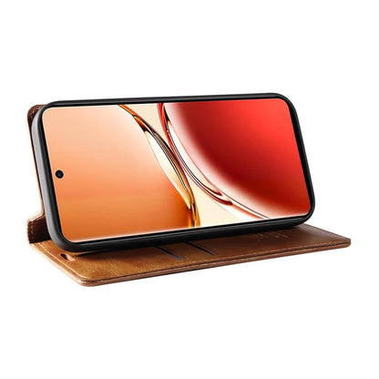 YIKATU YK-006 For Oppo Reno12 F 4G Case Wallet Litchi Grain Leather Phone Cover Magnetic Auto-Absorbed