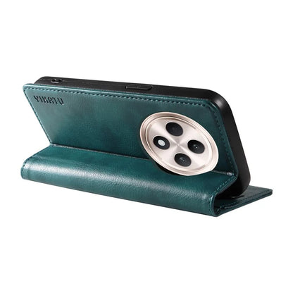 YIKATU YK-006 For Oppo Reno12 F 4G Case Wallet Litchi Grain Leather Phone Cover Magnetic Auto-Absorbed