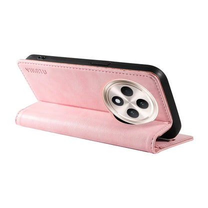 YIKATU YK-006 For Oppo Reno12 F 4G Case Wallet Litchi Grain Leather Phone Cover Magnetic Auto-Absorbed