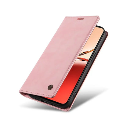 YIKATU YK-006 For Oppo Reno12 F 4G Case Wallet Litchi Grain Leather Phone Cover Magnetic Auto-Absorbed