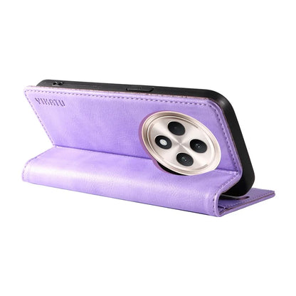 YIKATU YK-006 For Oppo Reno12 F 4G Case Wallet Litchi Grain Leather Phone Cover Magnetic Auto-Absorbed