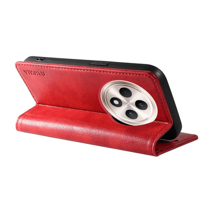YIKATU YK-006 For Oppo Reno12 F 4G Case Wallet Litchi Grain Leather Phone Cover Magnetic Auto-Absorbed
