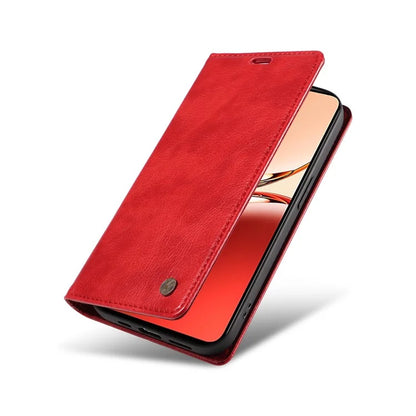 YIKATU YK-006 For Oppo Reno12 F 4G Case Wallet Litchi Grain Leather Phone Cover Magnetic Auto-Absorbed