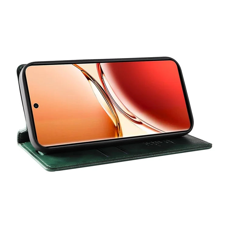 YIKATU YK-006 For Oppo Reno12 F 4G Case Wallet Litchi Grain Leather Phone Cover Magnetic Auto-Absorbed