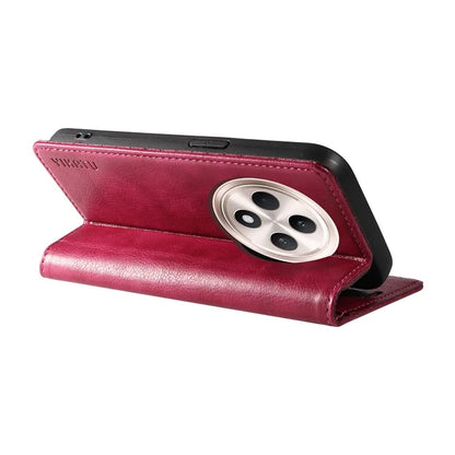 YIKATU YK-006 For Oppo Reno12 F 4G Case Wallet Litchi Grain Leather Phone Cover Magnetic Auto-Absorbed