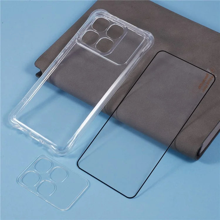 For Xiaomi Redmi K70 Ultra Case TPU Phone Cover with Screen Protector + Camera Lens Film