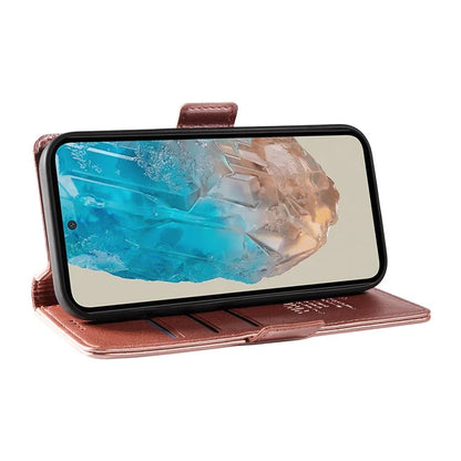 YIKATU YK-007 For Samsung Galaxy M35 5G Case Card Holder Litchi Texture Leather Phone Cover