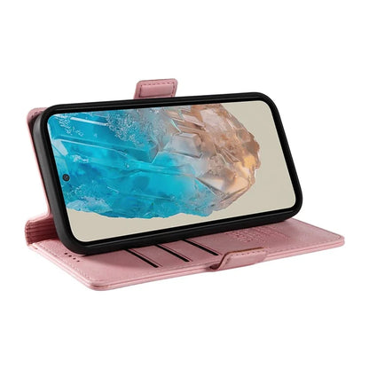 YIKATU YK-007 For Samsung Galaxy M35 5G Case Card Holder Litchi Texture Leather Phone Cover