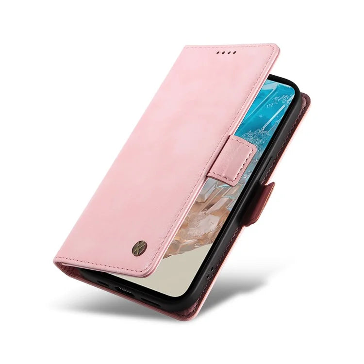 YIKATU YK-007 For Samsung Galaxy M35 5G Case Card Holder Litchi Texture Leather Phone Cover