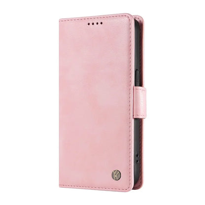 YIKATU YK-007 For Samsung Galaxy M35 5G Case Card Holder Litchi Texture Leather Phone Cover