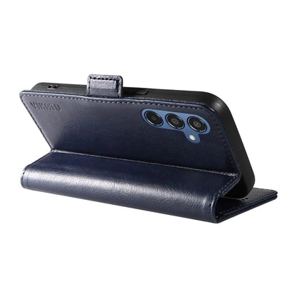 YIKATU YK-007 For Samsung Galaxy M35 5G Case Card Holder Litchi Texture Leather Phone Cover