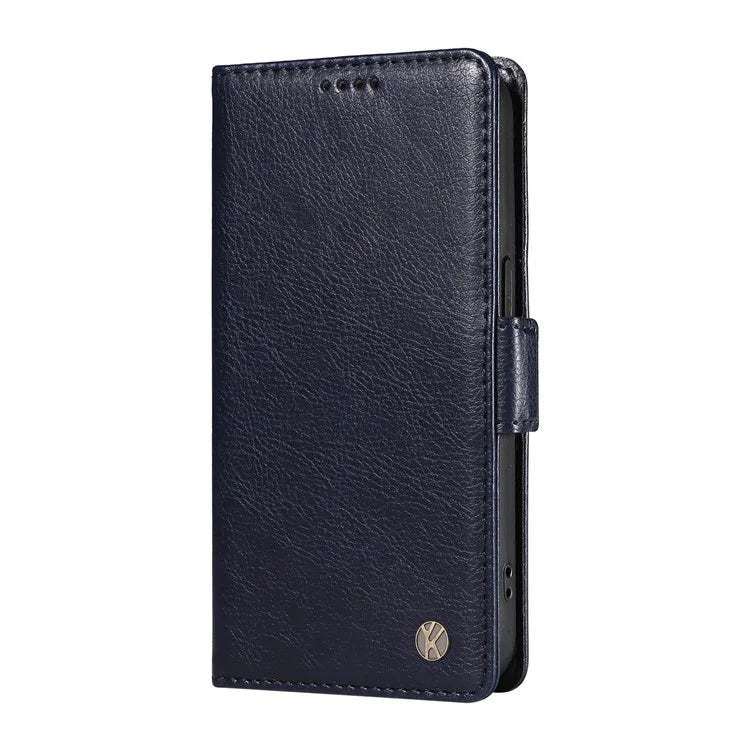 YIKATU YK-007 For Samsung Galaxy M35 5G Case Card Holder Litchi Texture Leather Phone Cover