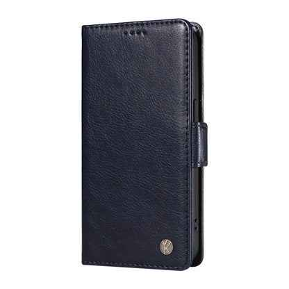 YIKATU YK-007 For Samsung Galaxy M35 5G Case Card Holder Litchi Texture Leather Phone Cover