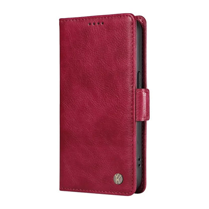 YIKATU YK-007 For Samsung Galaxy M35 5G Case Card Holder Litchi Texture Leather Phone Cover