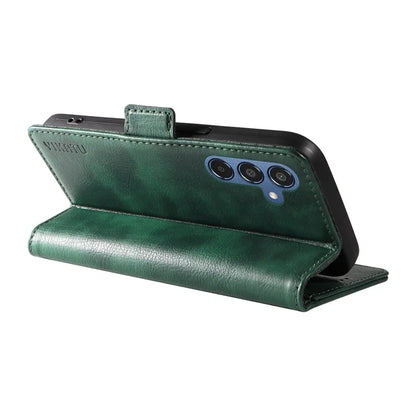YIKATU YK-007 For Samsung Galaxy M35 5G Case Card Holder Litchi Texture Leather Phone Cover
