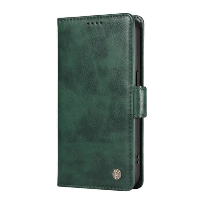 YIKATU YK-007 For Samsung Galaxy M35 5G Case Card Holder Litchi Texture Leather Phone Cover