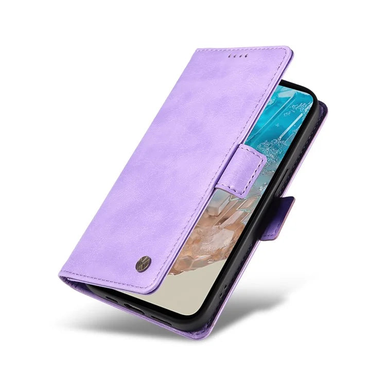 YIKATU YK-007 For Samsung Galaxy M35 5G Case Card Holder Litchi Texture Leather Phone Cover