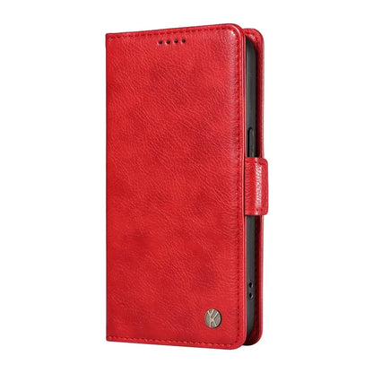 YIKATU YK-007 For Samsung Galaxy M35 5G Case Card Holder Litchi Texture Leather Phone Cover