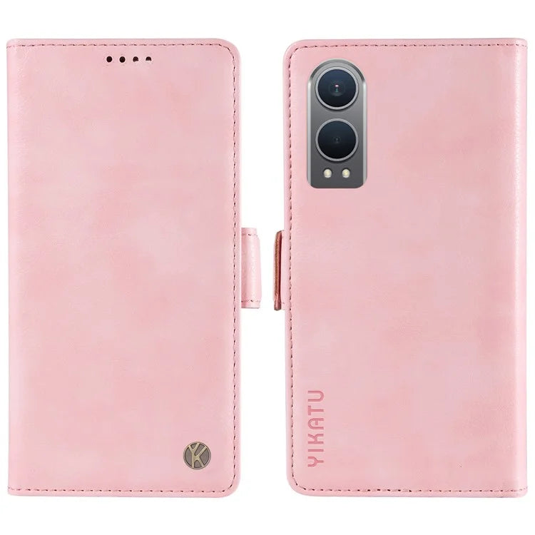 YIKATU YK-007 For OnePlus Nord CE4 Lite 5G / Oppo K12x 5G (China) Wallet Case Litchi Grain Leather Phone Protective Cover