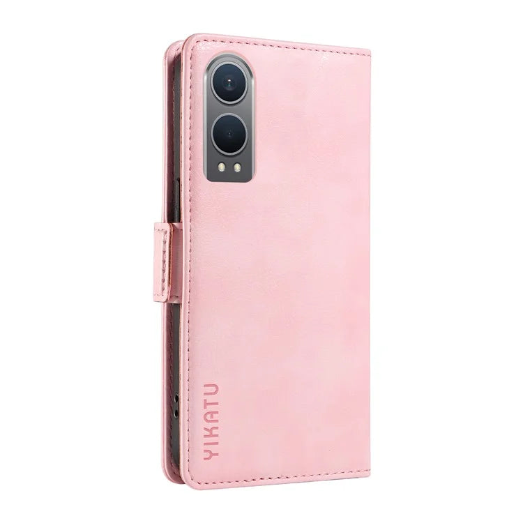 YIKATU YK-007 For OnePlus Nord CE4 Lite 5G / Oppo K12x 5G (China) Wallet Case Litchi Grain Leather Phone Protective Cover