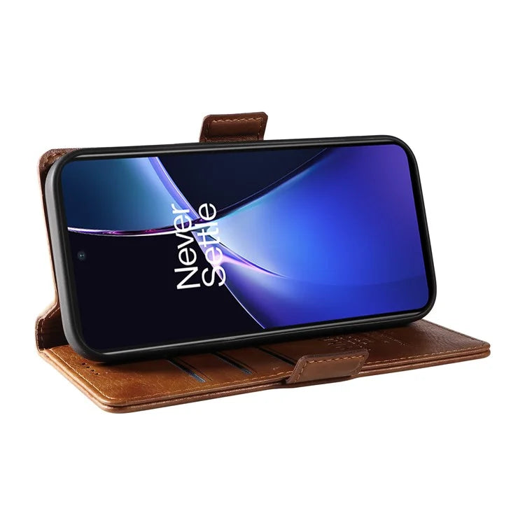 YIKATU YK-007 For OnePlus Nord CE4 Lite 5G / Oppo K12x 5G (China) Wallet Case Litchi Grain Leather Phone Protective Cover