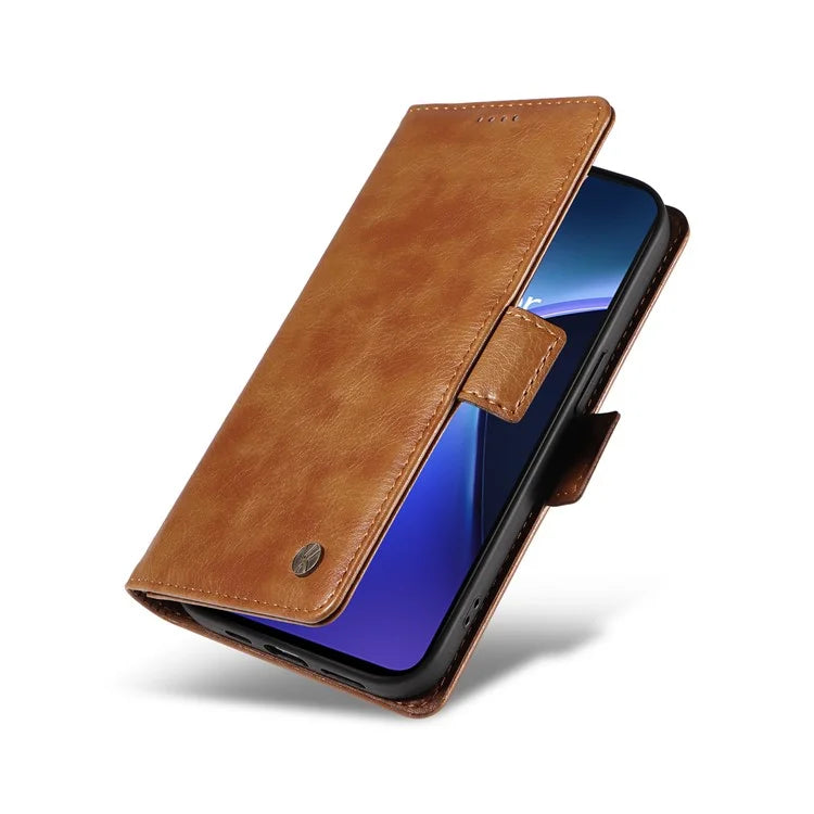 YIKATU YK-007 For OnePlus Nord CE4 Lite 5G / Oppo K12x 5G (China) Wallet Case Litchi Grain Leather Phone Protective Cover