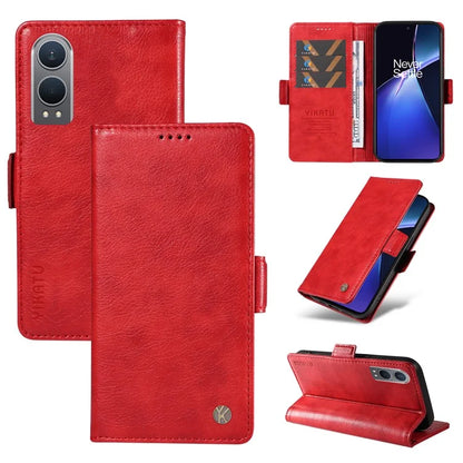 YIKATU YK-007 For OnePlus Nord CE4 Lite 5G / Oppo K12x 5G (China) Wallet Case Litchi Grain Leather Phone Protective Cover