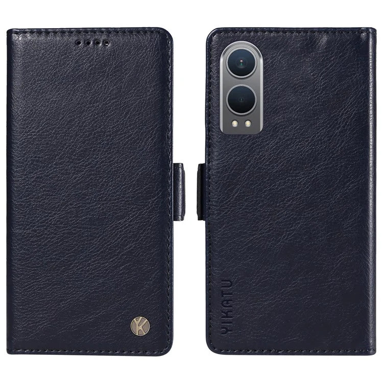 YIKATU YK-007 For OnePlus Nord CE4 Lite 5G / Oppo K12x 5G (China) Wallet Case Litchi Grain Leather Phone Protective Cover