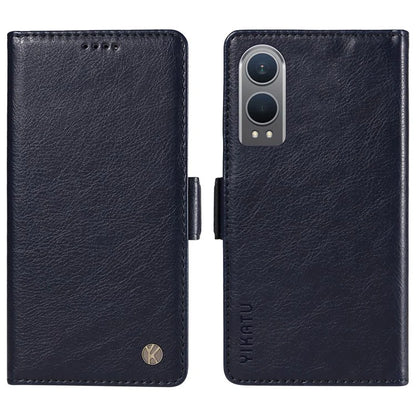 YIKATU YK-007 For OnePlus Nord CE4 Lite 5G / Oppo K12x 5G (China) Wallet Case Litchi Grain Leather Phone Protective Cover