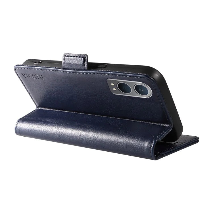 YIKATU YK-007 For OnePlus Nord CE4 Lite 5G / Oppo K12x 5G (China) Wallet Case Litchi Grain Leather Phone Protective Cover
