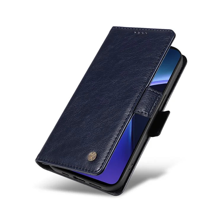 YIKATU YK-007 For OnePlus Nord CE4 Lite 5G / Oppo K12x 5G (China) Wallet Case Litchi Grain Leather Phone Protective Cover