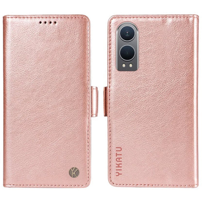 YIKATU YK-007 For OnePlus Nord CE4 Lite 5G / Oppo K12x 5G (China) Wallet Case Litchi Grain Leather Phone Protective Cover
